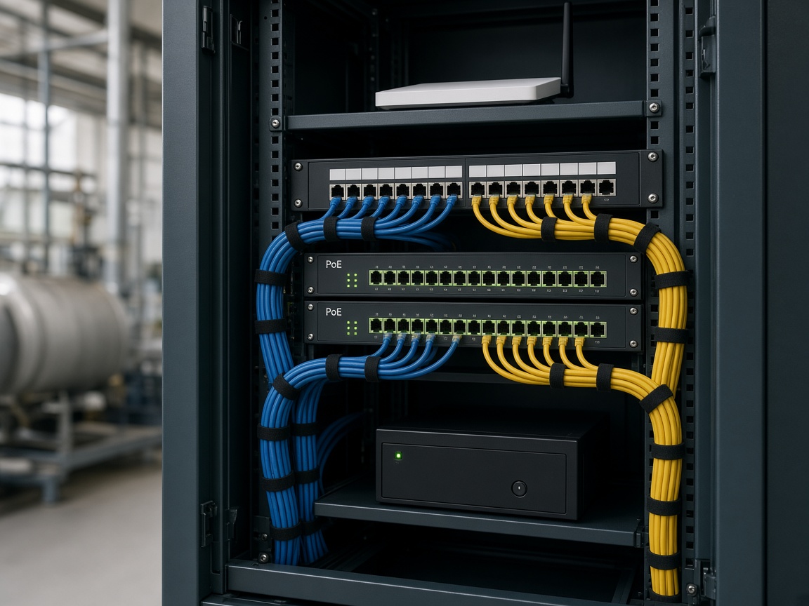 Red de planta, Wi-Fi y videovigilancia